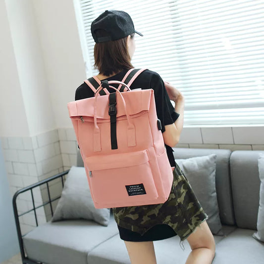 Large Capacity Canvas Backpack