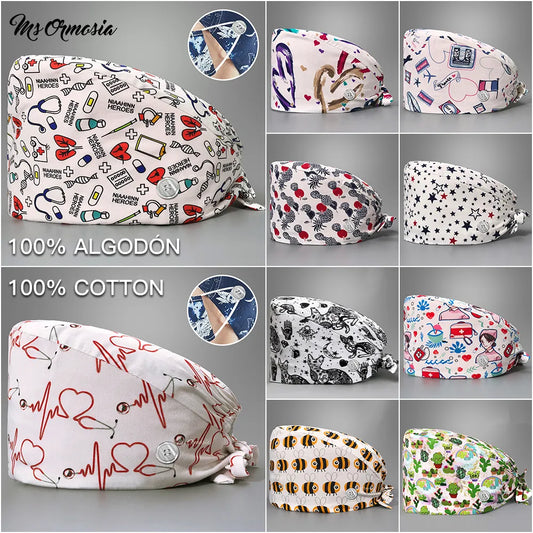 Unisex Surgical Cap Fashion Print